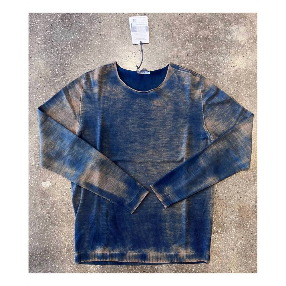 NEW PLOUMANAC'H men's sion rock art merino sweater in flint